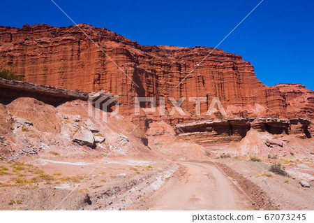 Geological formations in Ischigualasto 67073245