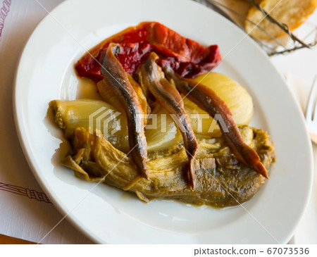 Escalivada with anchovies Escalivada with anchovies 67073536