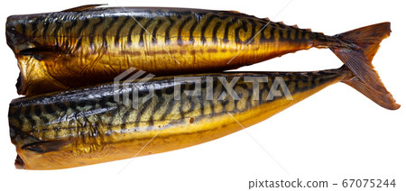 Cold-smoked mackerel without head 67075244