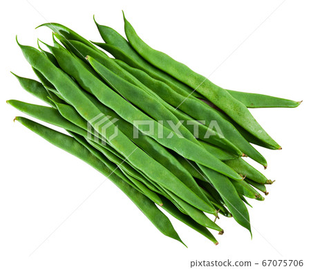 Green beans isolated over white background 67075706