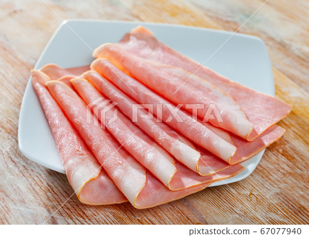 Boiled pork ham slices Boiled pork ham slices 67077940