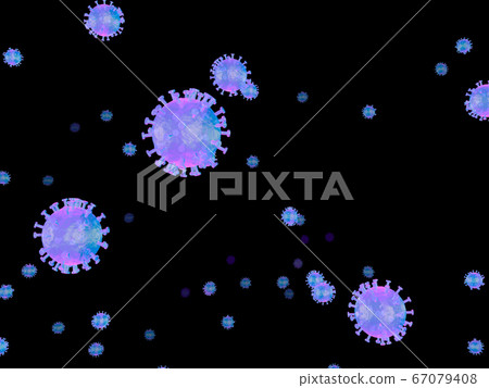 Virus Sick Infection Corona Black BG 3 67079408