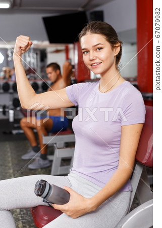 Woman posing at gym 67079982