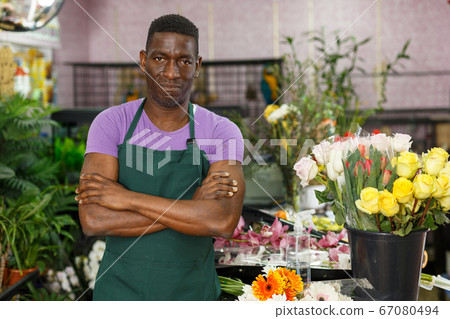 Confident owner of floral store Confident owner of floral store 67080494
