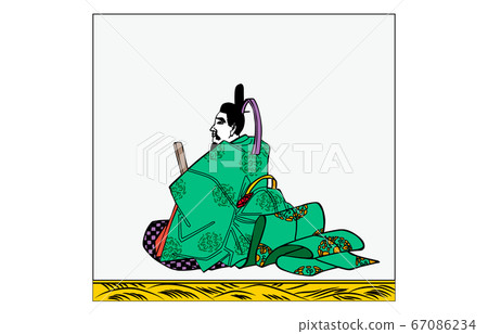 Nowadays Hyakunin Isshu Azuma Nishiki frame with Kasen-e 76 Hosoji Temple Masaki Kaneki 67086234