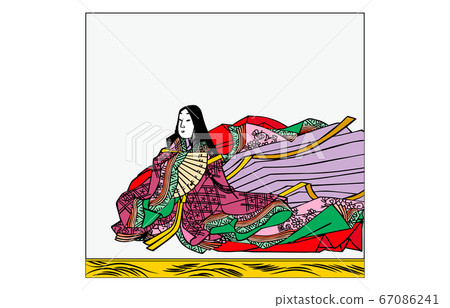 Nowadays Hyakunin Isshu Azuma Nishiki with frame Kasena-e 72 Yuko's royal family Kii 67086241