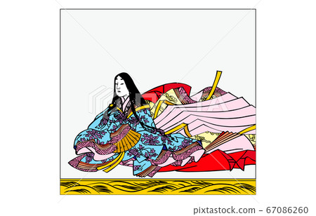 如今的Hyakunin Isshu Azuma Nishiki框架Kasen圖片56 Izumi Shikibu 67086260