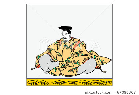 如今的Hyakunin Isshu Azuma Nishiki帶有詩歌的畫框22安秀文雅 如今的Hyakunin Isshu Azuma Nishiki帶有詩歌的畫框22安秀文雅 67086308