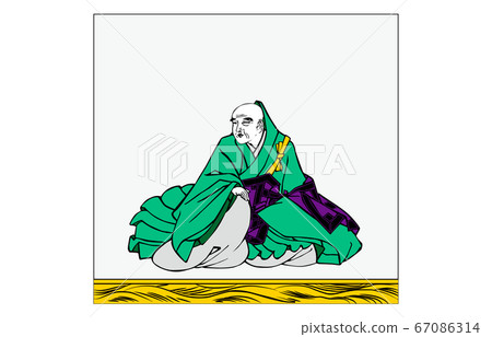 如今的Hyakunin Isshu Azuma Nishiki帶有詩歌的框架12牧師Masaaki 如今的Hyakunin Isshu Azuma Nishiki帶有詩歌的框架12牧師Masaaki 67086314