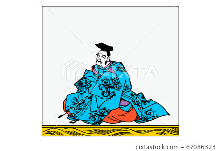 如今的Hyakunin Isshu Azuma Nishiki框架Kasen-e 4 Yamato Akato 67086323