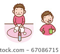 Boy washing hands 67086715
