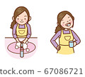 Hand washing gargling mom 67086721