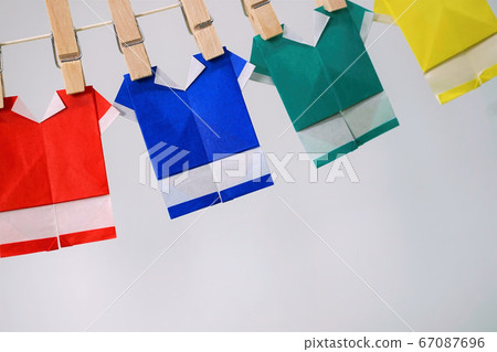 Soccer uniform origami 67087696