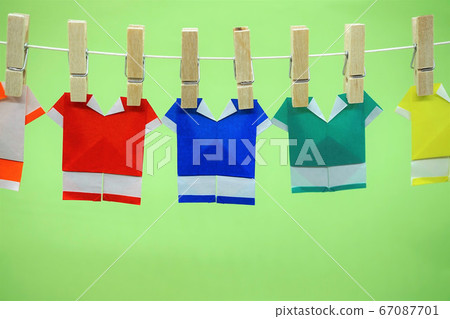 Soccer uniform origami 67087701