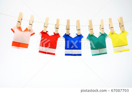 Soccer uniform origami 67087703