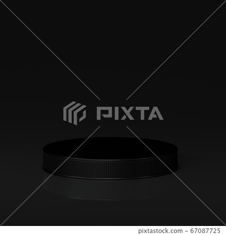 Black stage pedestal, competition platform 67087725