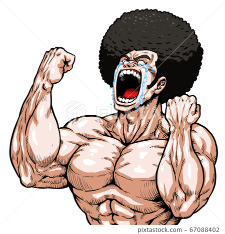 Guts, afro, high school student, funky, businessman, student, screaming, graphic novel, cartoon, muscle, bodybuilding, macho Guts, afro, high school student, funky, businessman, student, screaming, graphic novel, cartoon, muscle, bodybuilding, macho 67088402