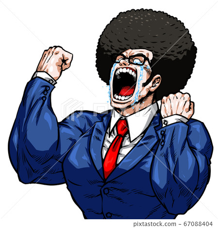 Guts, afro, high school student, funky, businessman, student, screaming, graphic novel, cartoon, muscle, bodybuilding, macho Guts, afro, high school student, funky, businessman, student, screaming, graphic novel, cartoon, muscle, bodybuilding, macho 67088404