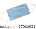 Medical mask isolated on a white background. 67088931