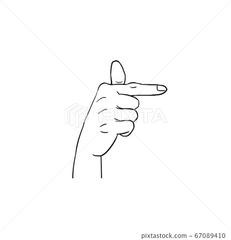 Hand Illustration 14 Hand Illustration 14 67089410