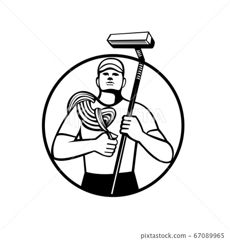 High Rise Window Cleaner With Rope and Squeegee 67089965