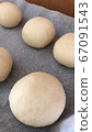 Bread before baking 67091543