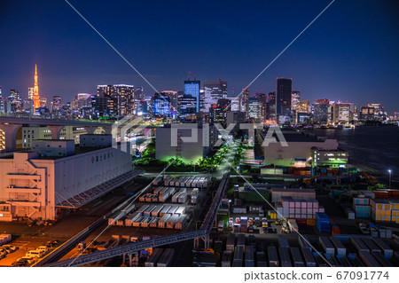 <東京>東京市夜景 <東京>東京市夜景 67091774