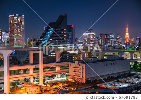 <東京>東京市夜景 67091788