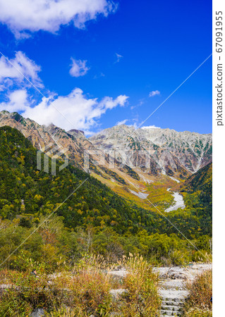 Kamikochi, overlooking the Hotaka Mountain Range from near Kappabashi Kamikochi, overlooking the Hotaka Mountain Range from near Kappabashi 67091955