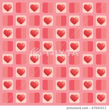 cute pastel heart pattern background vector illustration 67092011