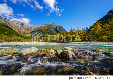 Kamikochi, overlooking the Hotaka Mountain Range from near Kappabashi Kamikochi, overlooking the Hotaka Mountain Range from near Kappabashi 67092014