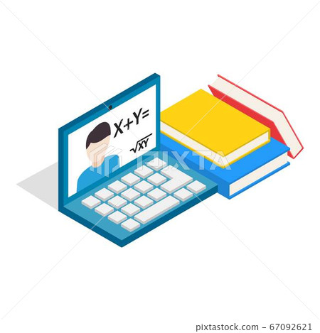 Modern education icon, isometric style Modern education icon, isometric style 67092621