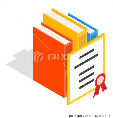 Academic career icon, isometric style Academic career icon, isometric style 67092623