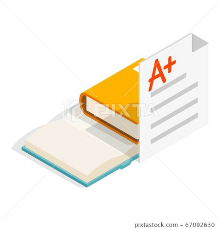 Bibliography icon, isometric style Bibliography icon, isometric style 67092630