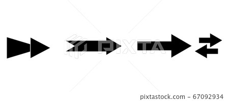 Black arrow icon set Black arrow icon set 67092934