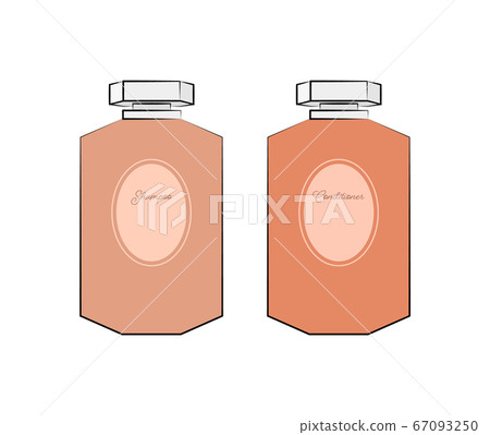 Shampoo and conditioner illustration set 67093250
