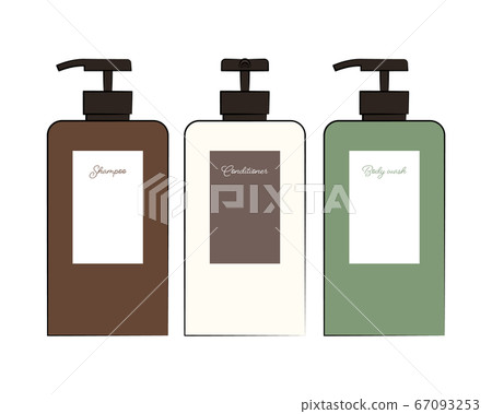 Illustration Set Of Shampoo Conditioner Body Stock Illustration