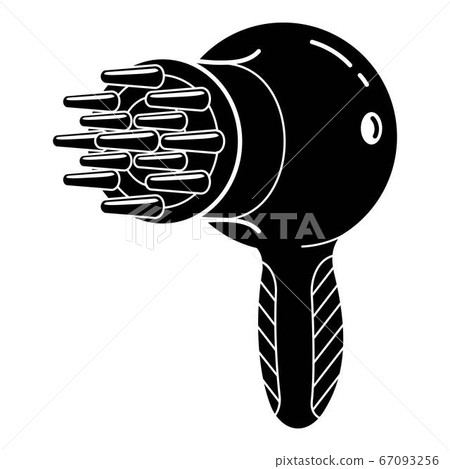 Professional hair dryer icon, simple style 67093256