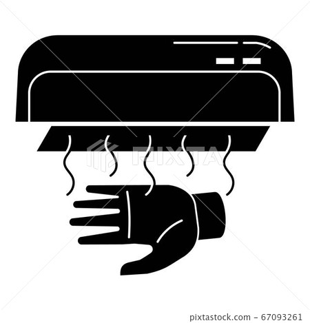 Hand dryer icon, simple style Hand dryer icon, simple style 67093261