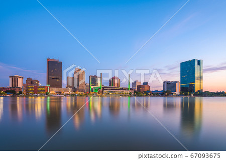 Toledo, Ohio, USA downtown skyline on the Maumee Toledo, Ohio, USA downtown skyline on the Maumee 67093675