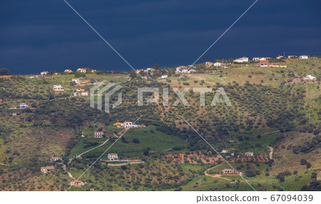 Storm over the hill 67094039