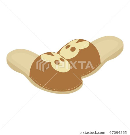 Home slippers icon, isometric style Home slippers icon, isometric style 67094265