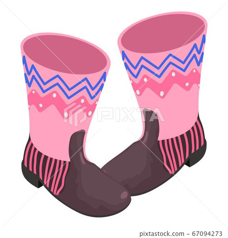 Gum boots icon, isometric style 67094273