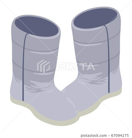 Winter boots icon, isometric style Winter boots icon, isometric style 67094275