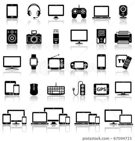 Set of Modern Digital Devices Icons 67094715