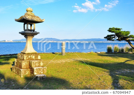 滋賀縣大津市尾崎神社，卡拉崎神社和琵琶湖 67094947