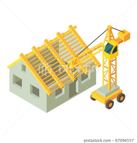 House building icon, isometric style House building icon, isometric style 67096557