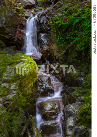 Mountain stream along the mountain trails of Kansai Hyakumeizan and Nishitokooyama (Wadayama Town, Asago City, Hyogo Prefecture) 67096689