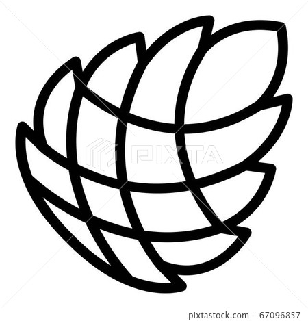 Pine cone icon, outline style Pine cone icon, outline style 67096857