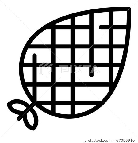 Small pine cone icon, outline style 67096910